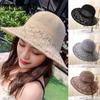 Cotton and Linen Washable Folding Hat Women's Summer Sunscreen Sun Hat Wild Fisherman Hat Outdoor Sunshade Cool Hat