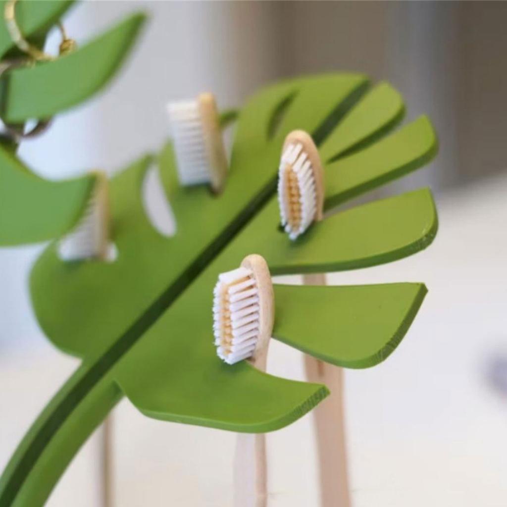 Органайзер для ванной комнаты с самоклеящимся держателем для зубных щеток Monstera Design и зеркалом для аксессуаров