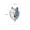 Animal Tattoo Sticker Tiger Head Wolf Head Geometric Shape Wind Set Water Transfer Flower Arm Sticker