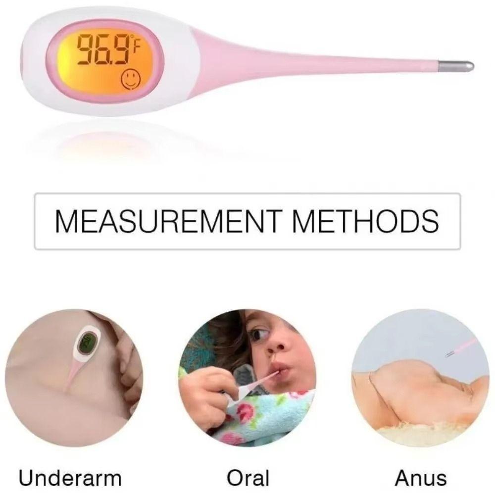 Backlit Display Digital Thermometer 8 Seconds LCD Thermometer Fever Thermometer  Children