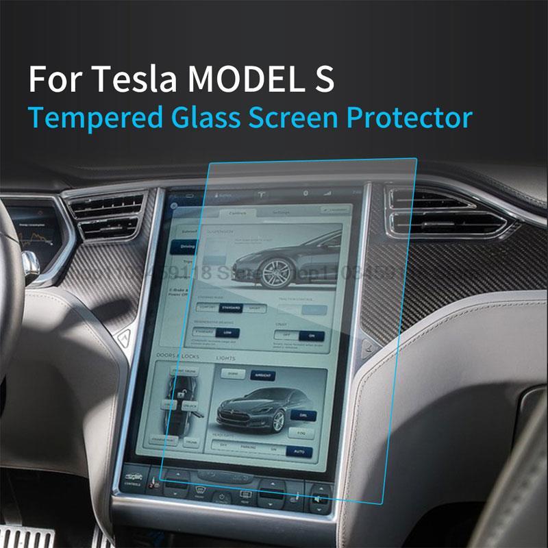 Закаленное Стекло Защитная Пленка Для Экрана Для Tesla Model S 2014-2021 17 дюймов Автомобильный GPS Навигация Радио противоударные аксессуары