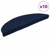 VidaXL Self-adhesive Stair Treads 10 Pieces 56 X 17 X 3 Cm Navy Blue Semicircular 149695