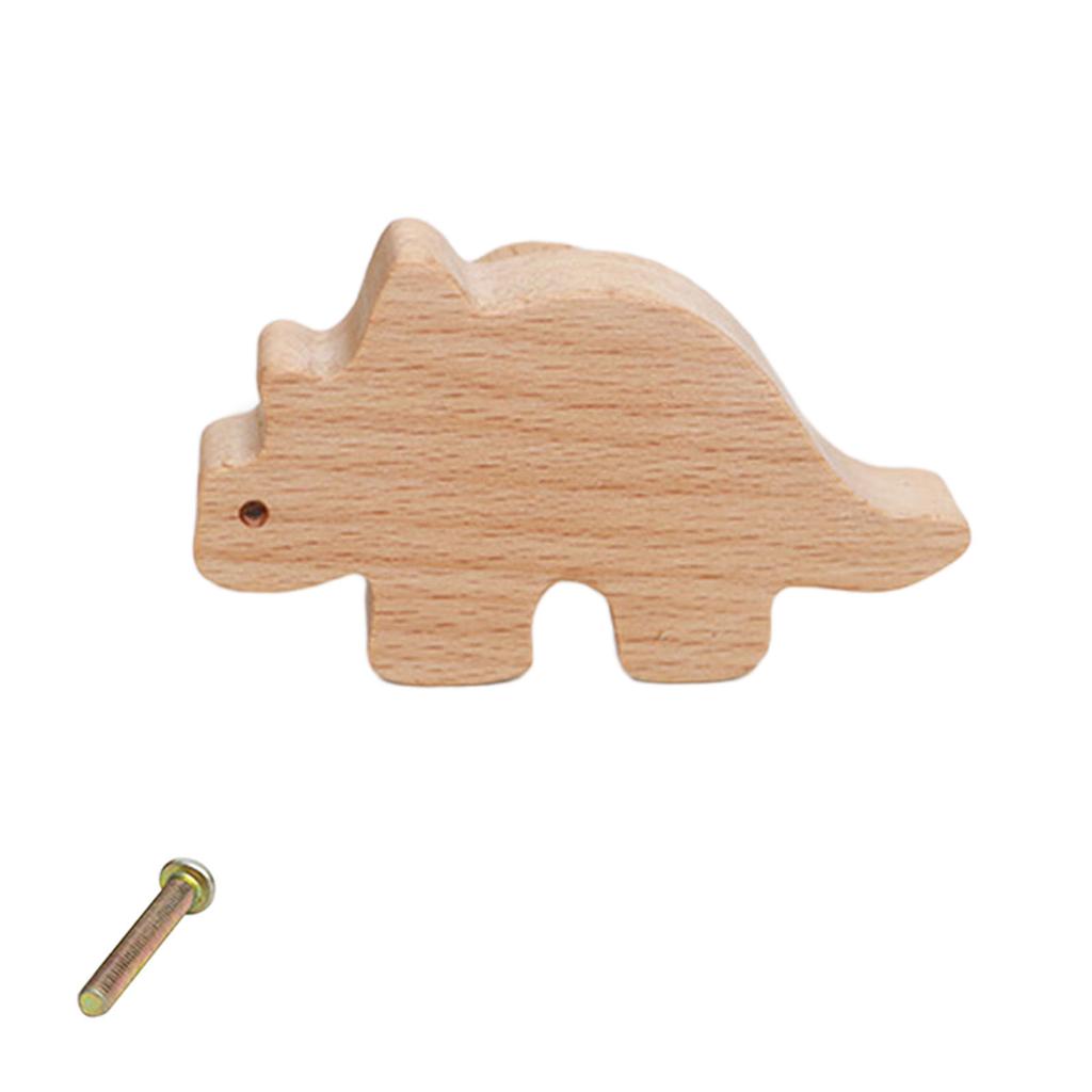 Деревянная ручка для шкафа в форме динозавра, ручка для ящика шкафа, декоративная ручка для мебели для комнаты девочки и мальчика