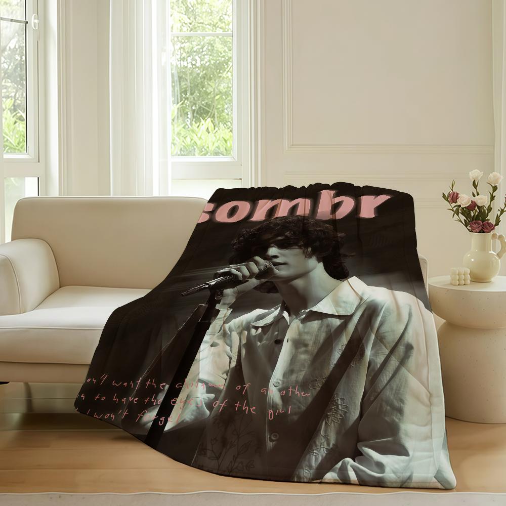 American singer S-sombr Blanket For Sofa Office Bed Plane Travel Sleep Read Relax Camping Soft And Warm