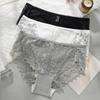 XL-4XL Plus Size Women's Briefs Underwear Lace Breathable Women's Underwear Elastic Thin Crotch Panties