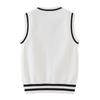 Korean Spring and Autumn Twisted V-neck Children's Knitted Vest Primary and Secondary School Uniform Boys and Girls Sweater Vest