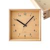 Часы KATOMOKU muku квадратные настенные часы из клена с непрерывной секундной стрелкой примерно H. км-38HMRC 25.7см (радиочасы)
