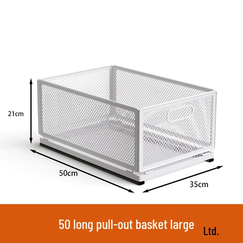 Многоярусная выдвижная кухонная корзина для хранения закусок, приправ и банок