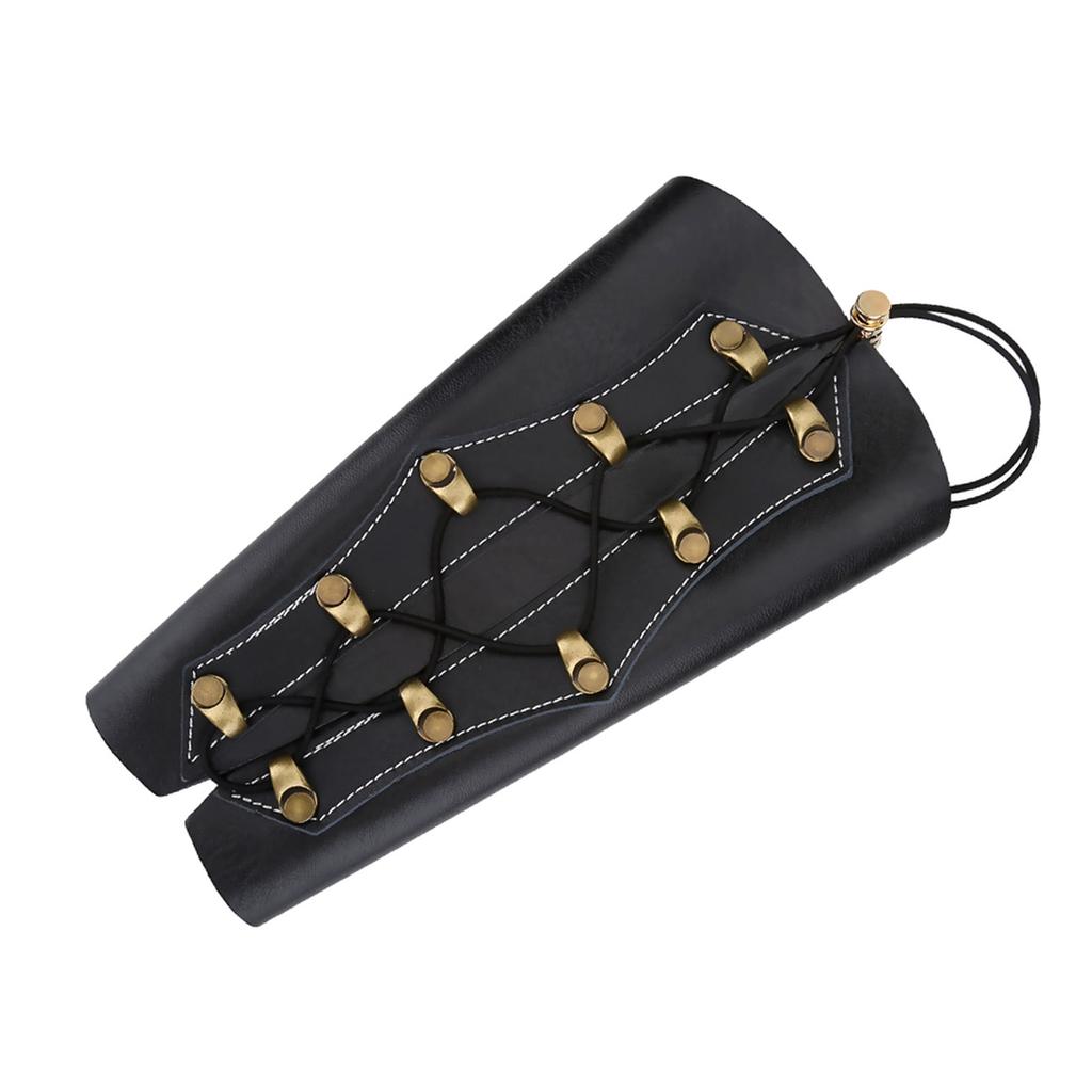 Archery Arm Guard Tackle Accessory for Hunting Shooting(Black)