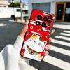 Lucky Cat Maneki Neko Japanese Soft Phone Case for Xiaomi Redmi Note 12 13 14 15 Pro Plus 11 12S 11S 11T 10 4G Black Cover Back