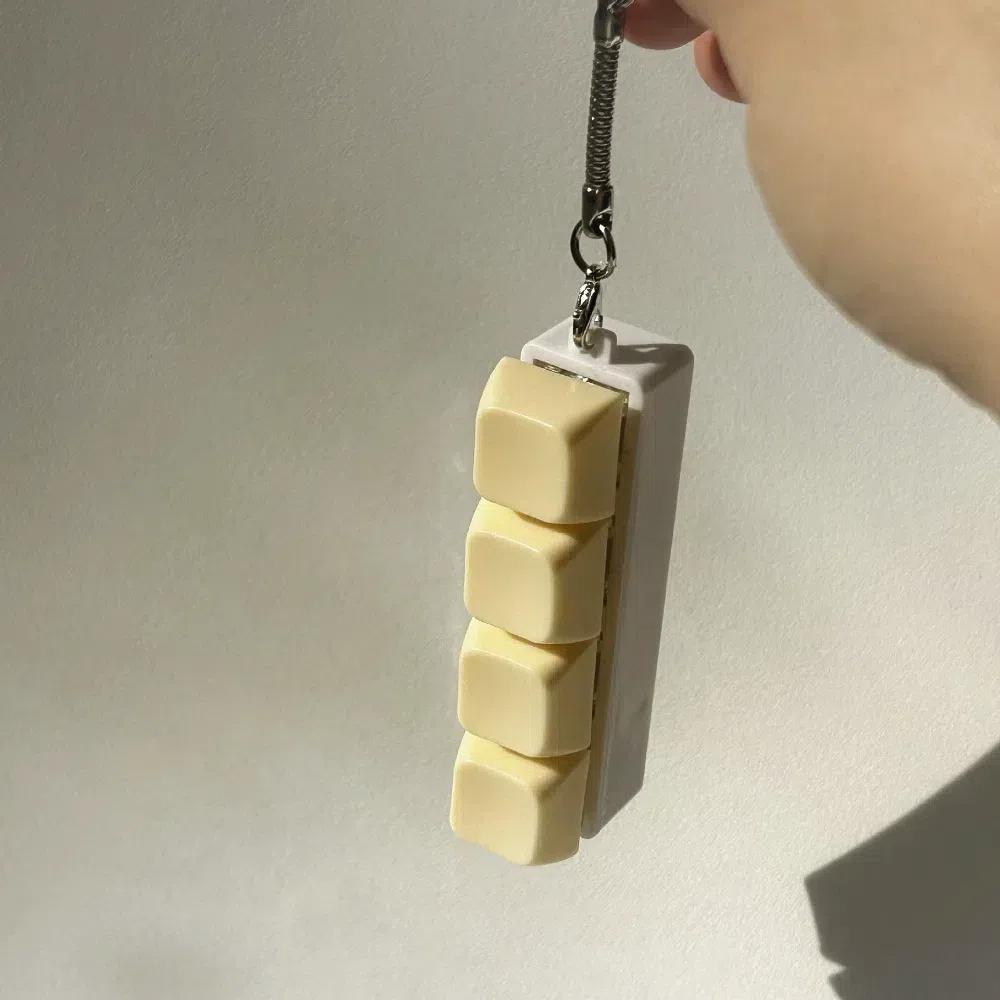 Расслабляющий DIY Брелок-фиджет для клавиатуры Кнопка Клавиша Колпачок клавиши Кликер Игрушка Снятие стресса Скоротать время Палец Колпачок для клавиатуры Взрослый
