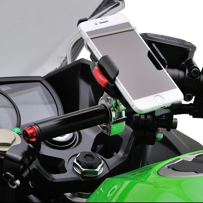 Мотоциклетный кронштейн для крепления смартфона для Kawasaki Ninja Ninja и Z250 400, 250, Z400, (Золото)