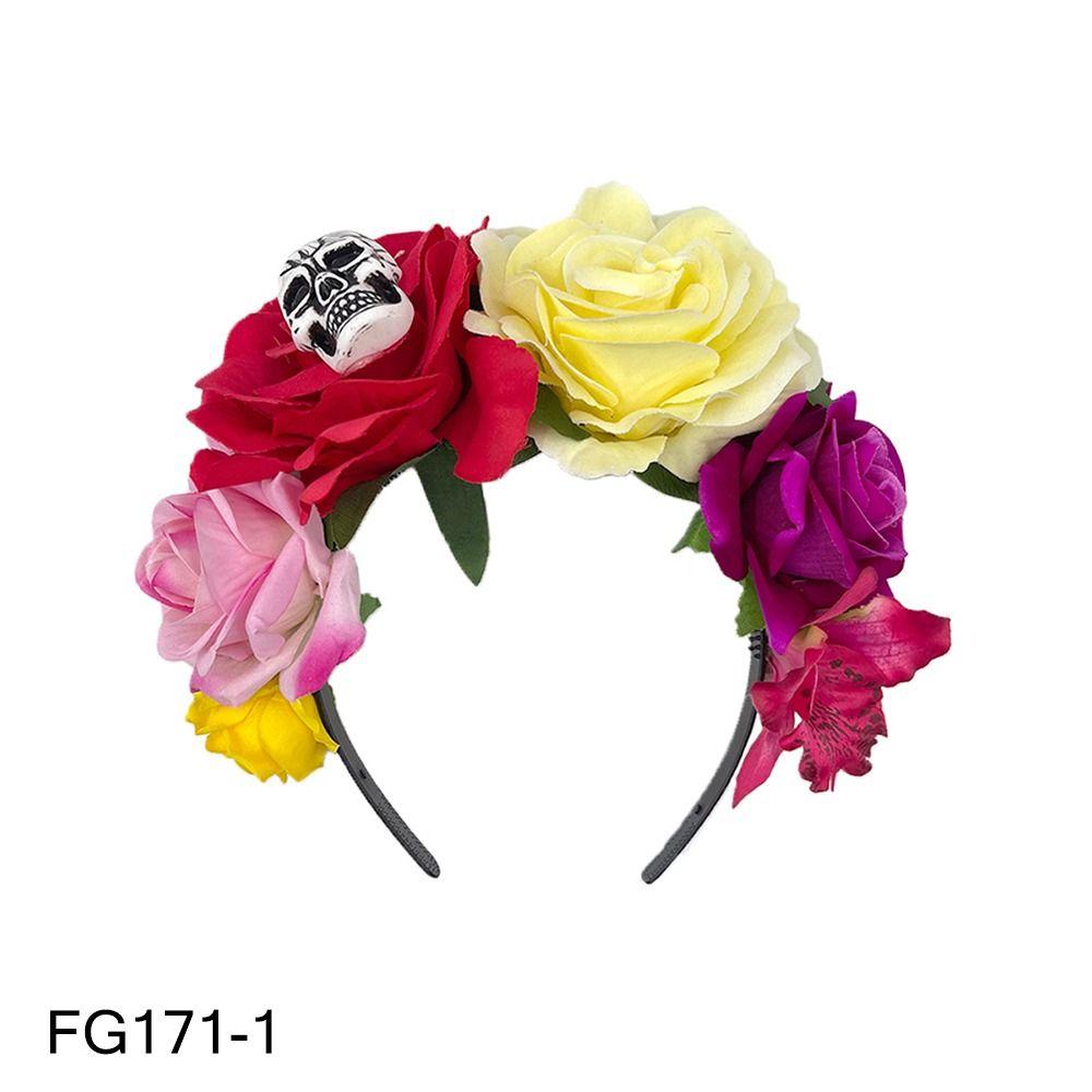 Костюм для вечеринки Хэллоуин Головной убор Фотореквизит День мертвых Головной убор для женщин