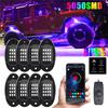 8x RGB LED Light Pod Rock Lights Offroad Truck Underbody Neon Lamp APP Control