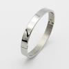 Surgical Steel Silver Men's Bangle Bracelet (2582732)