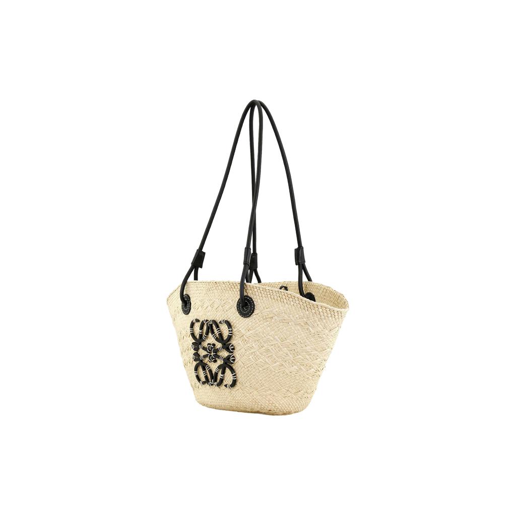 Loewe Anagram Корзина Маленькая Сумка Натуральный/Черный Женская Сумка-тоут A223P65X01-2165
