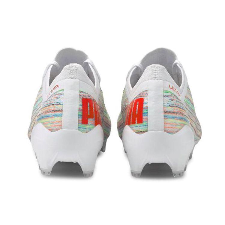 Puma Мужские кроссовки Ultra 1.2 FG AG White Red Blast Multi-Color Silver 106299-04