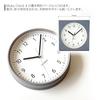 KATOMOKU Dual Use Clock, 8cm, Gray, km-134GRRC, Wall/Tabletop Use, Radio-Controlled Clock with Continuous Second Hand, 14cm