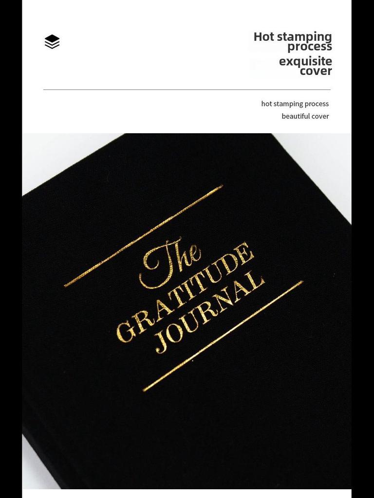 Japanese Cross-Border Gratitude and Diary Notebook - Portable, Simple English Edition