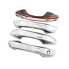 Для Volkswagen VW Golf 8 MK8 2020 2024 LHD карбоновое волокно цвет модифицирует хромированную крышку дверной ручки отделка защитная наклейка