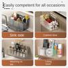 Transparent Ginger Storage Box No Punching Wall Hanging Basket  Kitchen Supplies