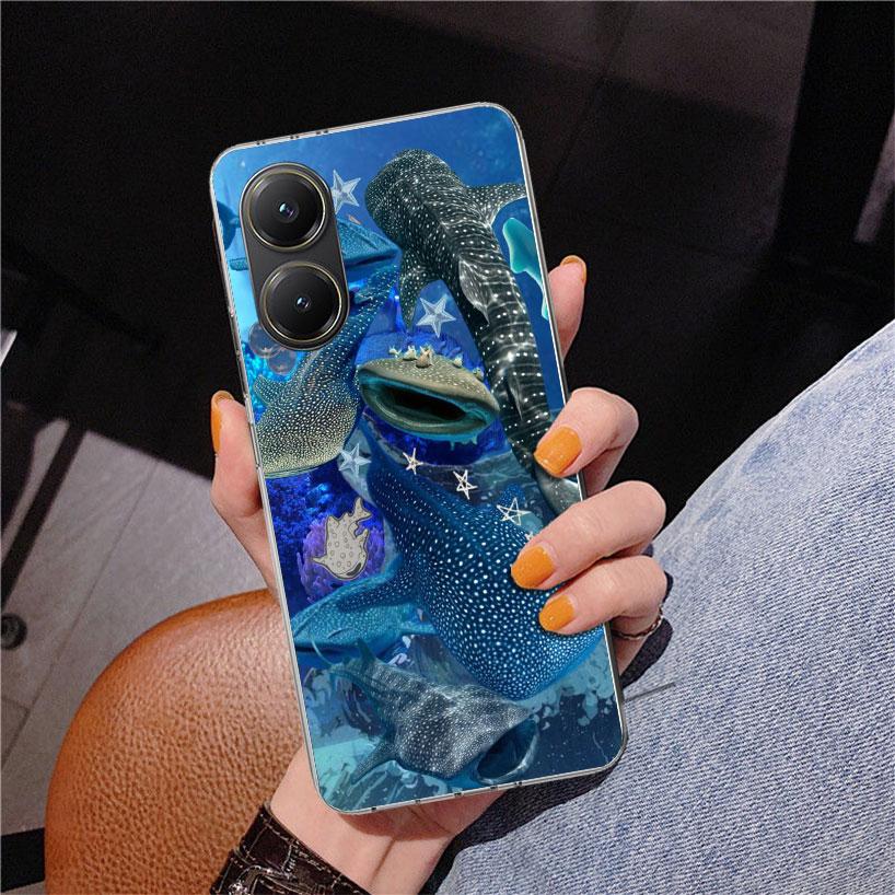 Чехол для телефона Xiaomi Poco X5 X6 X7 Pro X4 Gt F7 Ultra M8 M7 Redmi 15C 15 13C 13 12C 12 с изображением китовой акулы Ocean Whale Shark Уникальная обложка Coque Poc