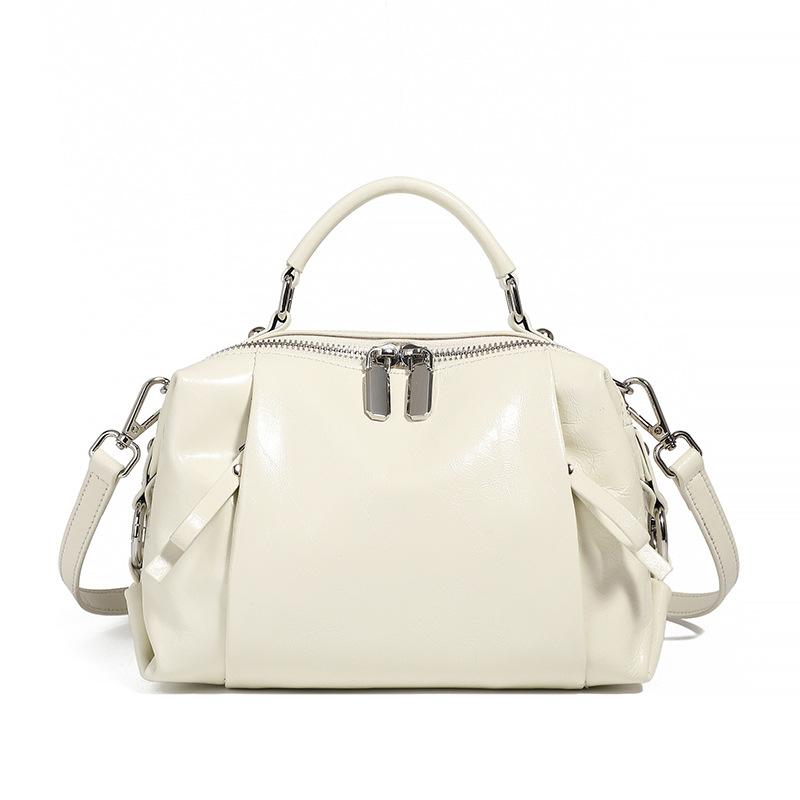 Весна и Лето Европейская и Американская Бостонская Сумка Натуральная Кожа Женская Сумка Сумка-Подушка Сумка-Тоут Новая Кожа Премиум-Класса На Плечо Кросс-Боди