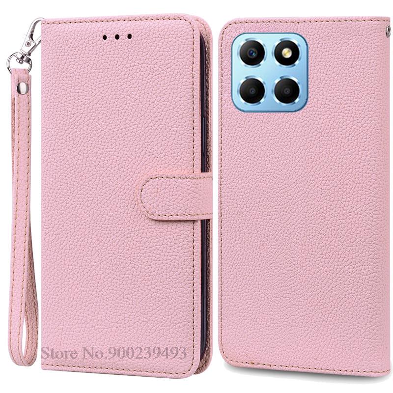 For Honor X6 Case Huawei Honor X6 2022 Cover Silicone Wallet Flip Leather Case For Honor X6 VNE-LX1 VNE-LX2 Phone Case Fundas