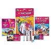 Cello ColourUp Celebration Kit Gift Pack with 10 Wax Crayons, 12 Oil Pastels, 15 Mini Sketch Pens & Activity Book for Kids, Pack of 2