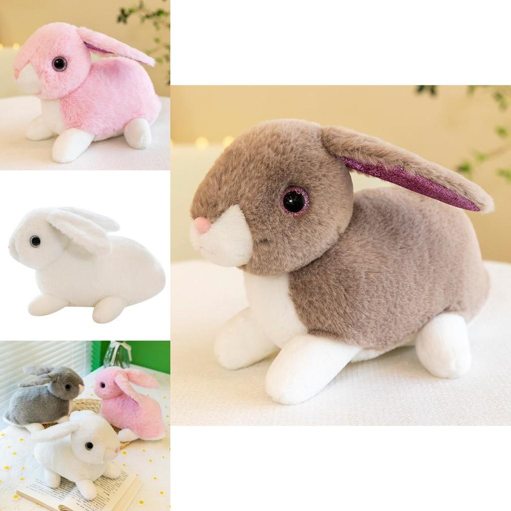 Adorable Plush Rabbit Toy Soft Stuffed Bunny Doll For Kids With Realistic Features