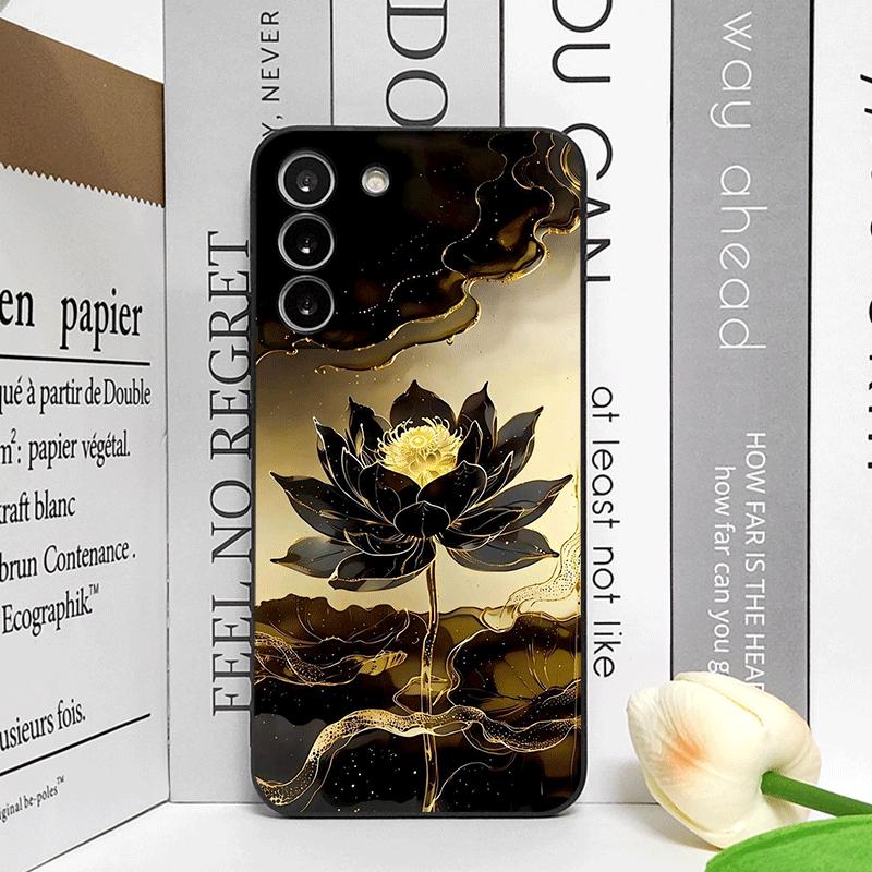 Роскошный чехол для телефона с принтом цветка лотоса для Honor Huawei 200 LITE 100 400 PRO 90 80 70 Lite Magic 8 7 6 5 Pro Цветочные мягкие чехлы