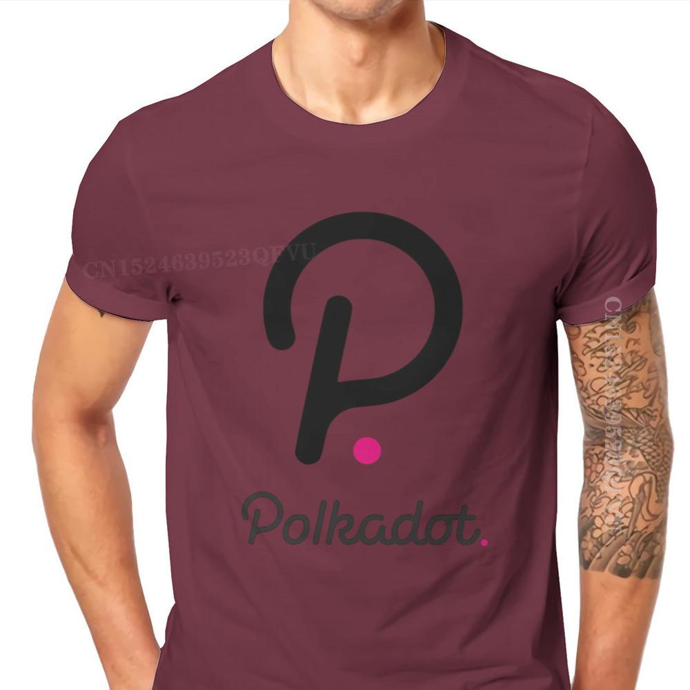 Polkadot Cryptocurrency Crypto Miner Men T Shirts Classic Graphic Big Size Vintage Tshirts Top Sell Harajuku Men Tshirt Clothing