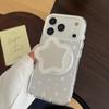 Для магнитного чехла для телефона для iPhone 17 Pro Max чехол 16 15 Pro Max Прозрачный с узором из звезд со складной подставкой, Ударопрочный мягкий ТПУ чехол