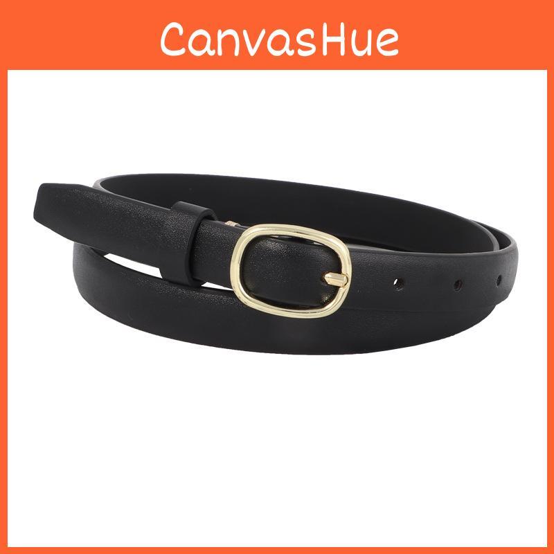 Ladies Style Vintage Jeans Belt Pu Material With Metal Pin Buckle For Use Daily