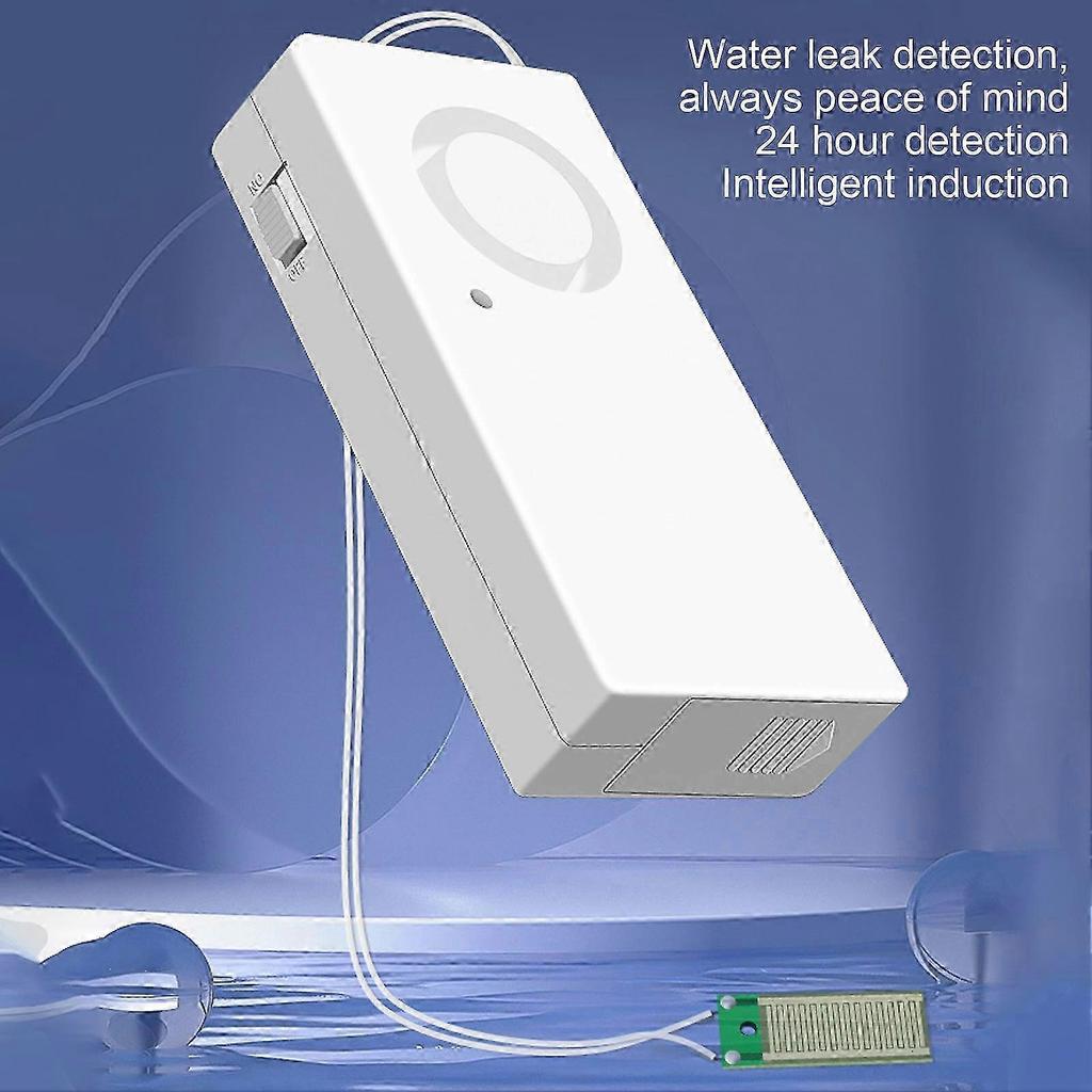 Water Leak Alarm Detector 120dB Loud Home Sink Fish Tank Pump Overflow Leakage Sensor