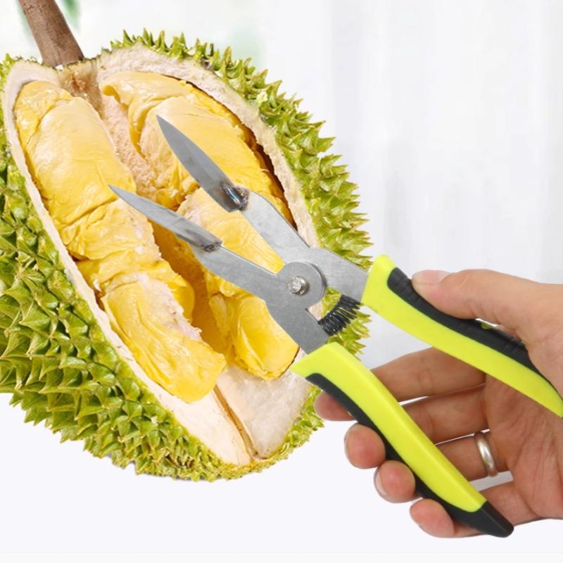 Fruit Sheller Opener Stainless Steel Manual Durian Peel Breaking Tool Ergonomic Design Fruit Shell Opener Gadgets For Dorm