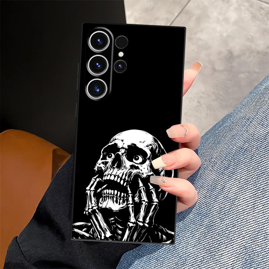 Скелетный чехол для Samsung Galaxy S26 Ultra S24 S23 Note 20 8 9 10 S25 Plus S20 Ultra S10 S9 S21 FE Funda Чехол для телефона