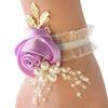 1PC Bracelet Accessorie Bride Wrist Flower Pearl Hand Flowers Romantic Wedding Elegant Bridesmaids