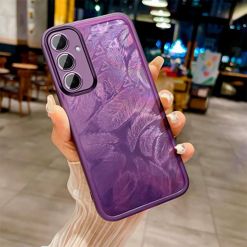 Подходит для чехла для мобильного телефона Samsung M55 M54 прозрачное перо M14 линза всесторонний M53 противоударный интернет-знаменитость защитный чехол M33