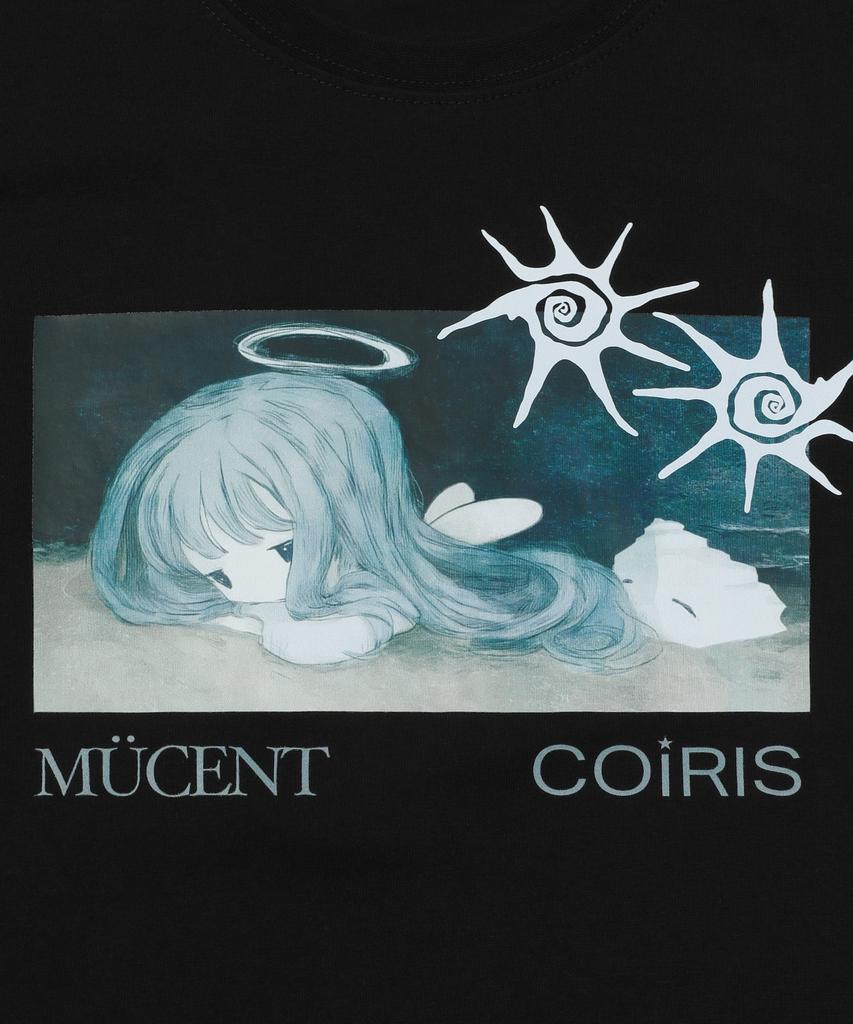 MUCENT X Koiris Ariel Side Leather Patch Short Sleeve T-Shirt (2 Colors)