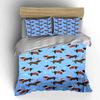 Festive Dachshunds in Style Bedding sets Duvet covers Pillowcases(1* Duvet Cover 2* Pillowcases without duvet insert)