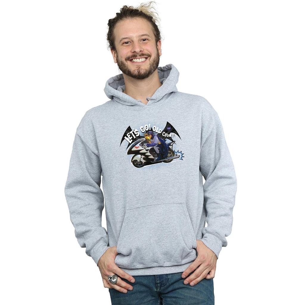 DC Comics Mens Batman TV Series Bat Bike Hoodie