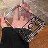 Роскошный прозрачный чехол для телефона с блестками для iPhone 17 16 15 14 13 Pro Max 17Pro Air Pating Бампер Защита камеры Прозрачная задняя крышка