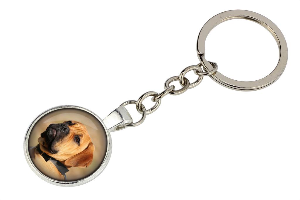 Bullmastiff - Keychain with Your Photo, Key Decoration, Bag Pendant from Art-Dog Brand