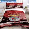 3PCS Benfica Football Club Printed Soft Bedding Set,Including 1pc Duvet Cover And 2pcs Pillowcases Perfect for Bedroom, Dormitory, Fan gift