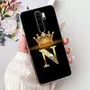 Модный Чехол с Короной и Первой Буквой для Xiaomi Redmi Note 8 Pro Note8 8T Мягкий Силиконовый TPU Чехол для Телефона Redmi Note 8 8Pro