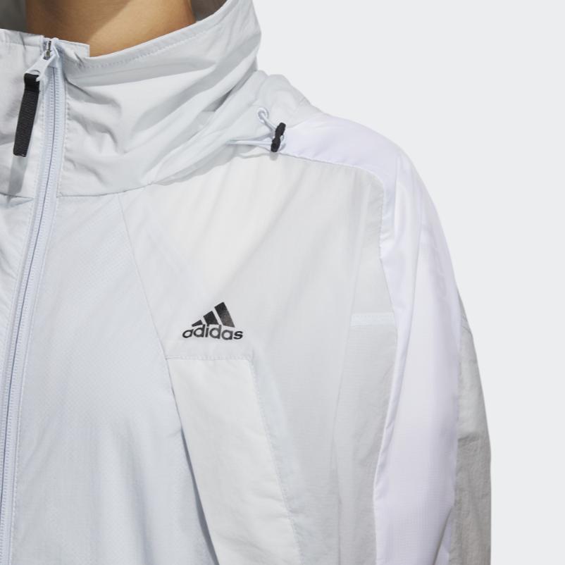 adidas Легкая женская ветровка с капюшоном Белая HB8922