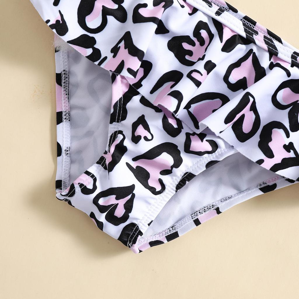 Детский купальник-двойка с принтом сердечек для пляжа и горячих источников, 2022