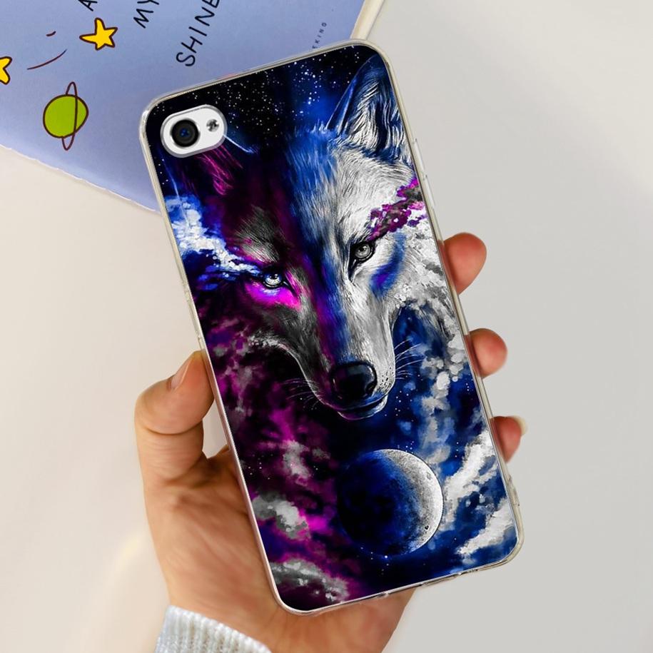 For Apple iPhone 4 Case Popular Flower Astronaut Clear Funda Soft Silicone Cover For iPhone 4s 4 s Bumper for iPhone4 Coque Capa