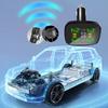 Прикуриватель Монитор температуры шин Универсальный TPMS с 4 датчиками USB Type-C TPMS Система контроля давления в шинах автомобиля с сигнализацией
